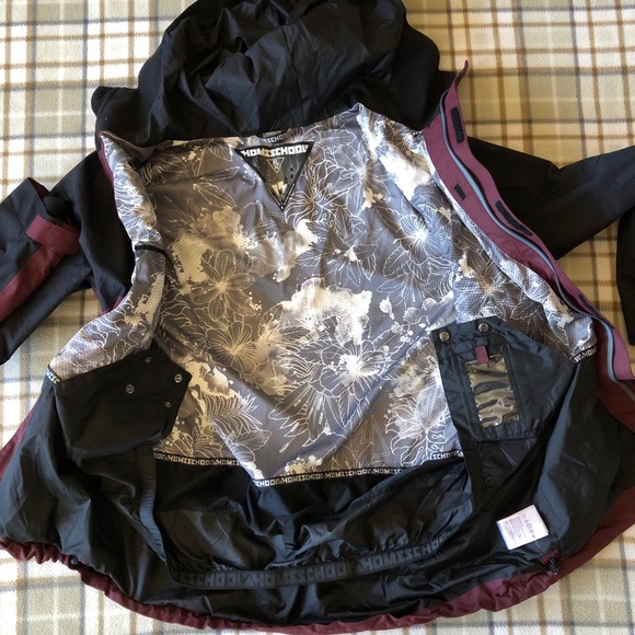 XL HOMESCHOOL snow jacket coat snowboard ski gear - Picture 2 of 15